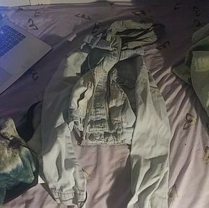 Jean jacket with hood